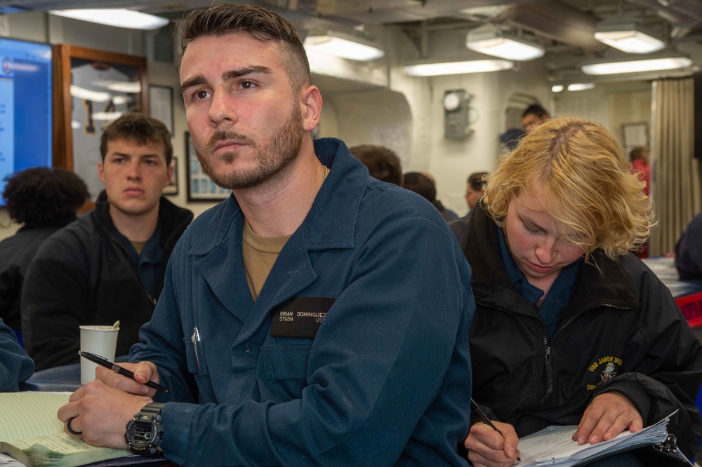 USS Jason Dunham (DDG 109) Conduct a PQS Rodeo