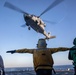 USS San Jacinto conducts replenishment at sea