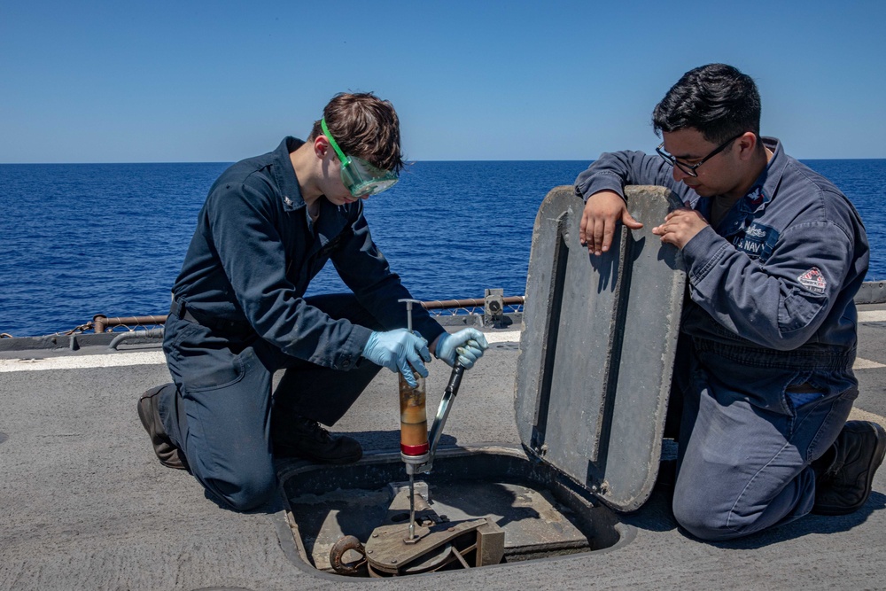 Maintenance conducted aboard USS San Jacinto