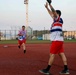 Abraham Lincoln Sailors participate in a MWR softball game