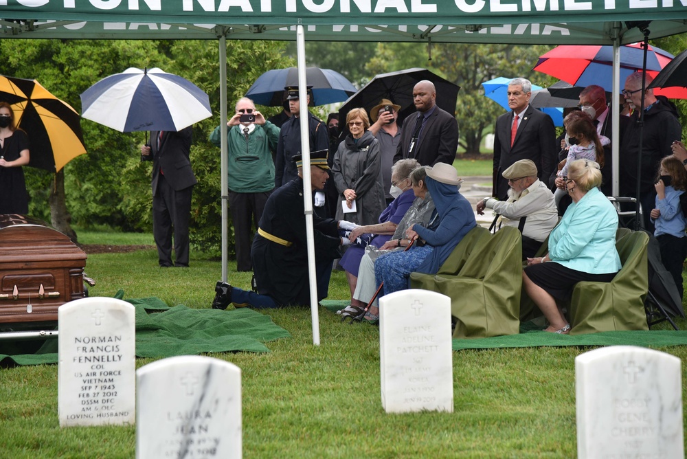 Army 1st Lt. George Crisp ANC Funeral