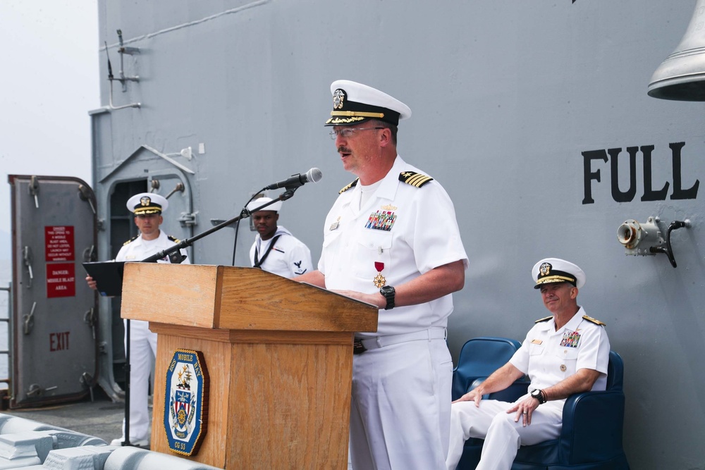 Mobile Bay holds a change of command