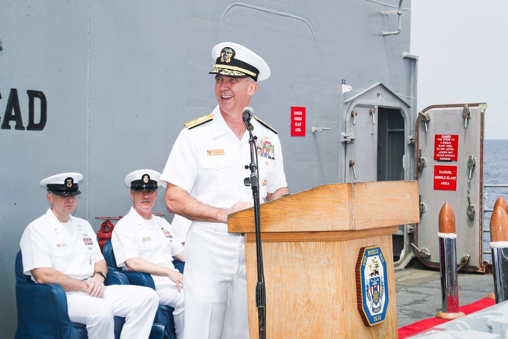 Mobile Bay holds a change of command