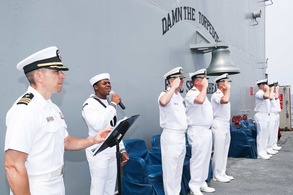 Mobile Bay holds a change of command