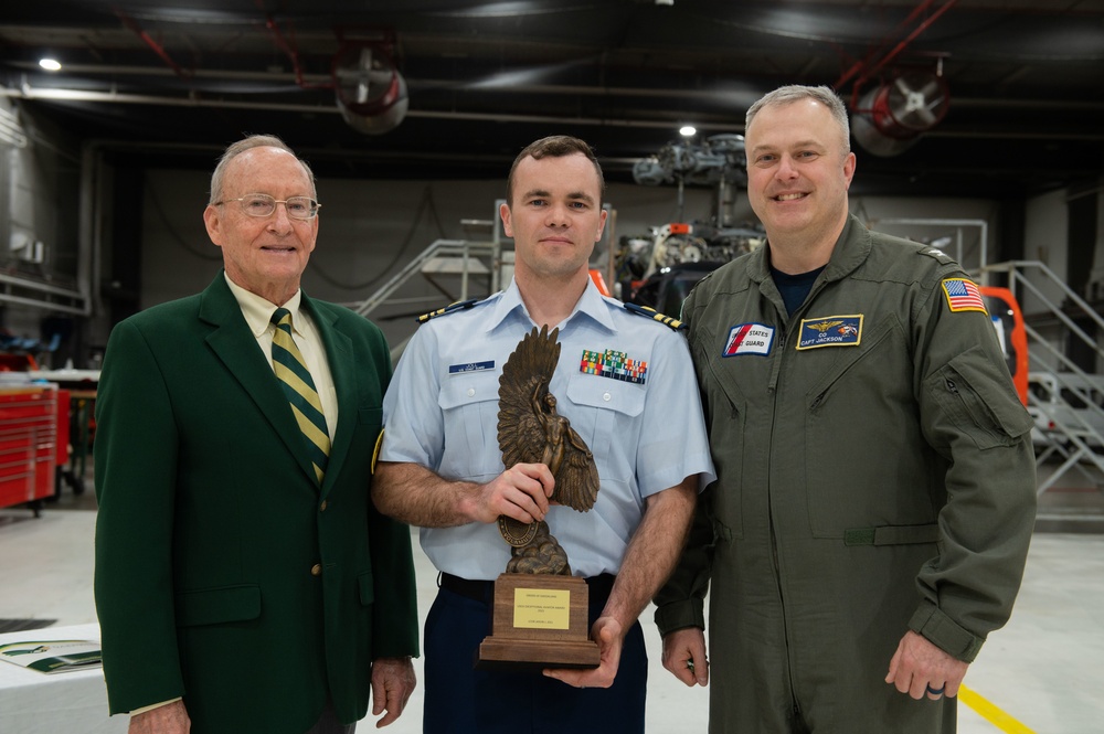 Coast Guard Air Station Astoria pilot awarded the Order of Daedalians Superior Aviator Award 2021