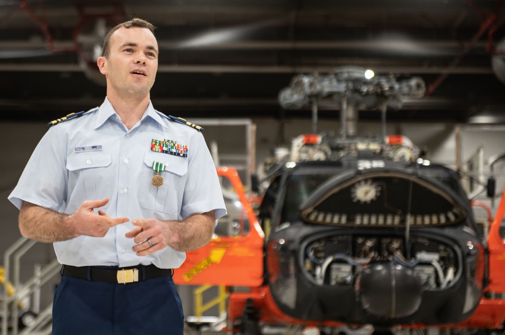 Coast Guard Air Station Astoria pilot awarded the Order of Daedalians Superior Aviator Award 2021