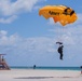 The U.S. Army Parachute Team jumps in Miami for Hyundai Air and Sea Show