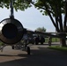 Static display F-16 to the paint booth