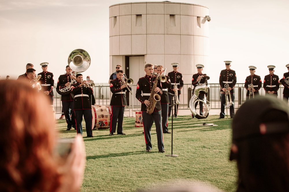 LA Fleet Week: 1st Marine Division Band Plays Sunset Concert at Griffith Observatory