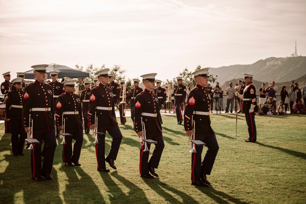 LA Fleet Week: 1st Marine Division Band Plays Sunset Concert at Griffith Observatory