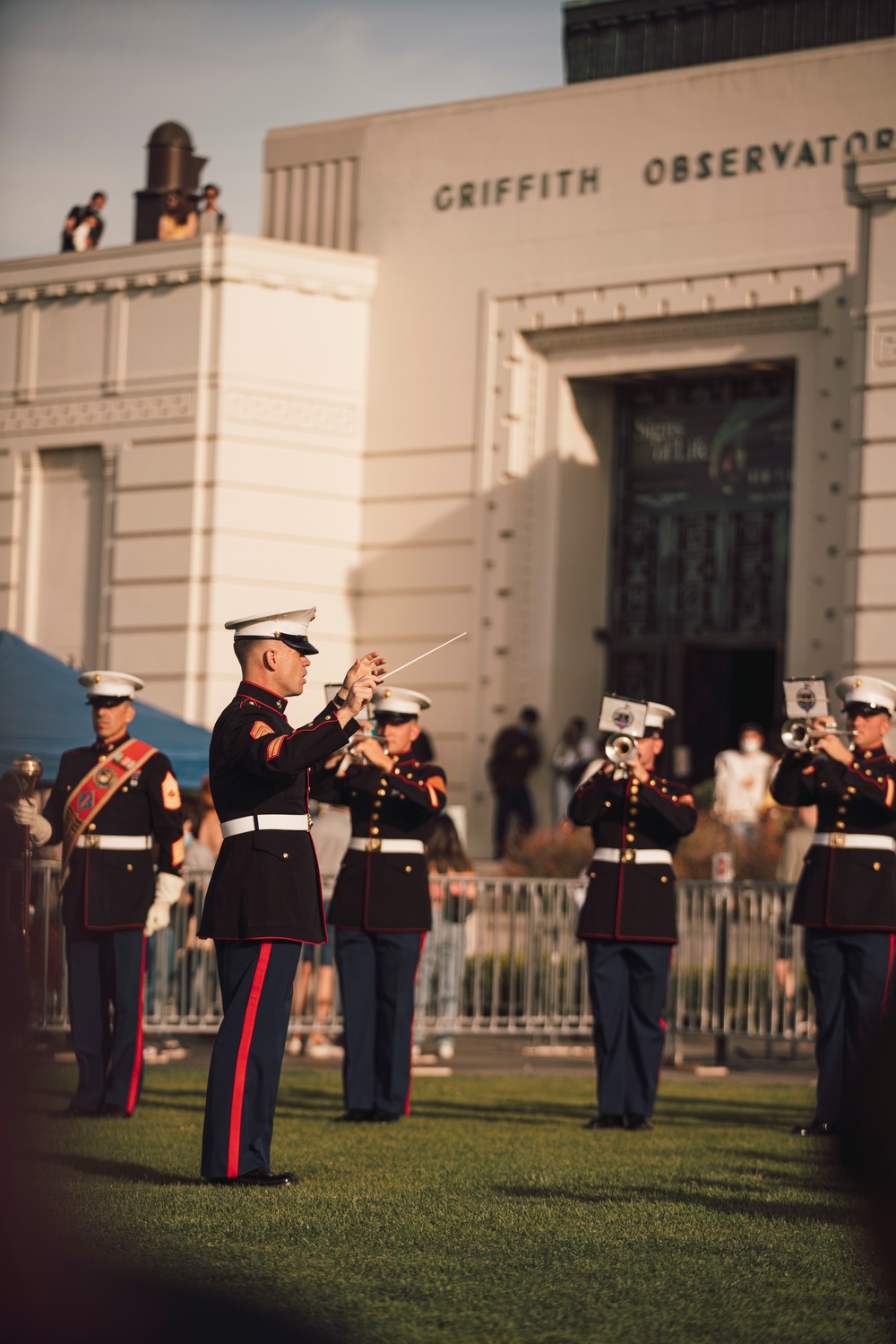 LA Fleet Week: 1st Marine Division Band Plays Sunset Concert at Griffith Observatory