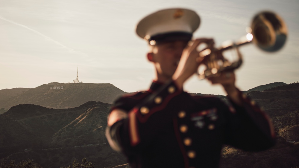 LA Fleet Week: 1st Marine Division Band Plays Sunset Concert at Griffith Observatory