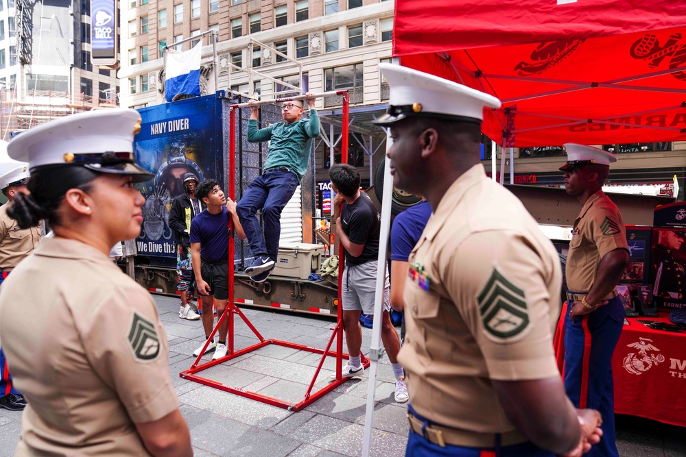 Naval forces return to Times Square during Fleet Week New York 2022