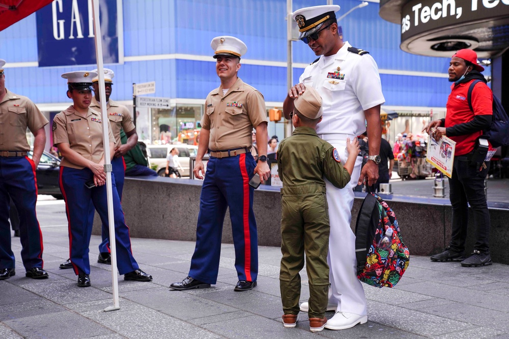 Naval forces return to Times Square during Fleet Week New York 2022