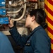 USS Ronald Reagan (CVN 76) Sailors perform routine maintenance