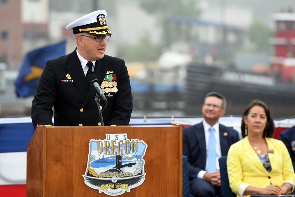 Commissioning ceremony for the USS Oregon (SSN 793)