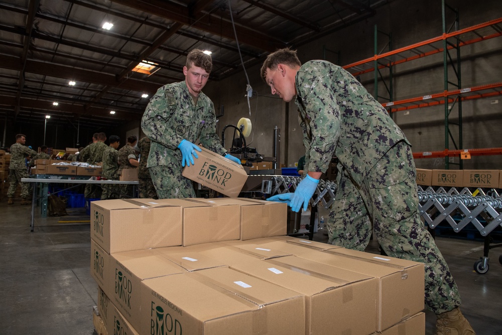 LA Fleet Week Los Angeles Region Food Bank COMREL