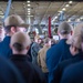 Sailors Assemble During Abandon Ship Drill