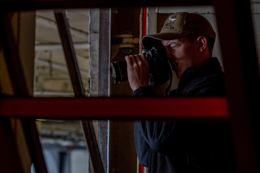 A Sailor Photographs Abandon Ship Drill