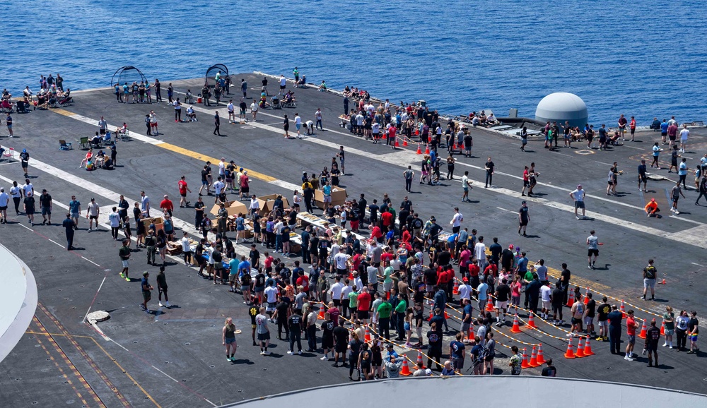 The Harry S. Truman Carrier Strike Group is on a scheduled deployment in the U.S. Naval Forces Europe area of operations, employed by U.S. Sixth Fleet to defend U.S., Allied and Partner interests.