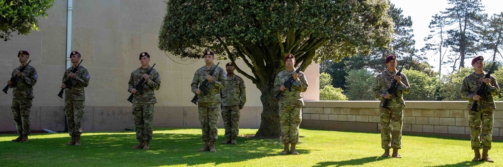 Americans and French remember the fallen during D Day ceremony