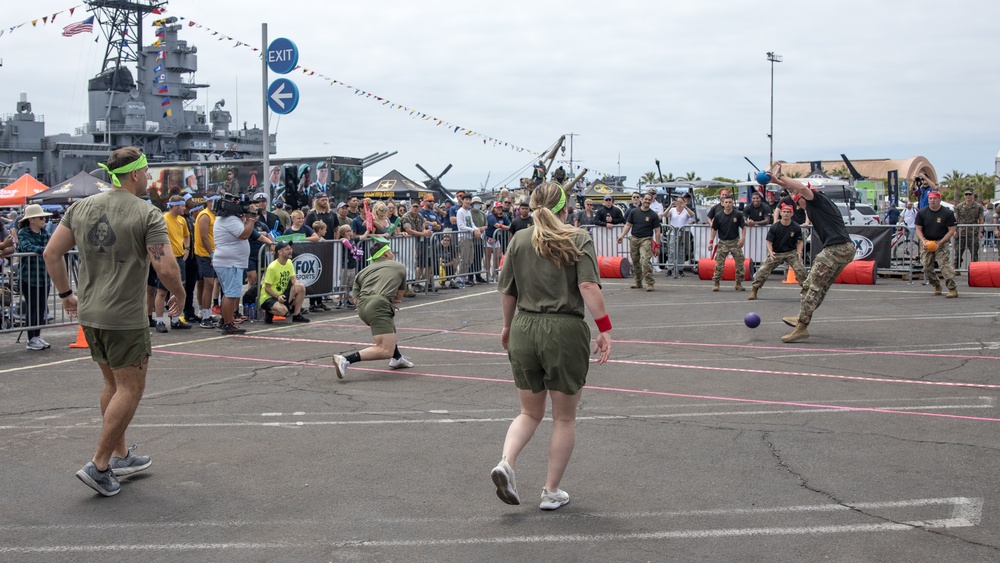 15th MEU Marines participate in dodgeball tournament