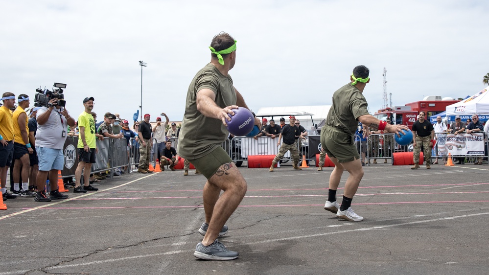 15th MEU Marines participate in dodgeball tournament