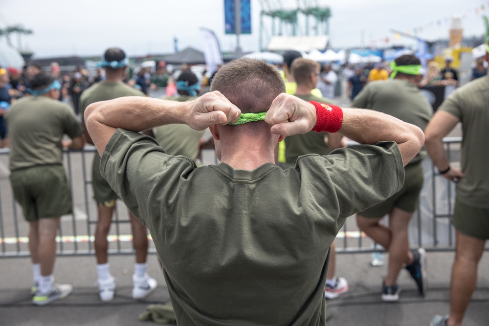 15th MEU Marines participate in dodgeball tournament