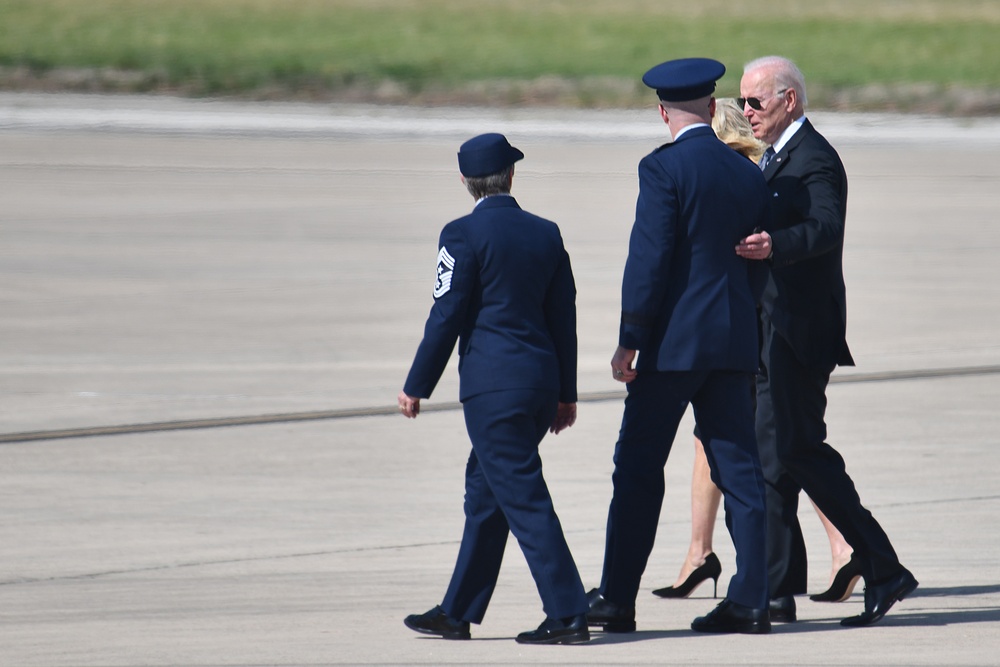 U.S. President Joe Biden visit to JBSA 29 May 2022