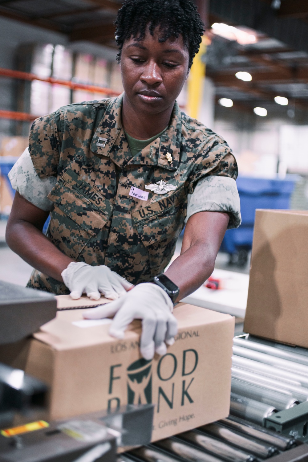 LA Fleet Week: 15th MEU, ACB-1 Volunteer at LA Food Bank