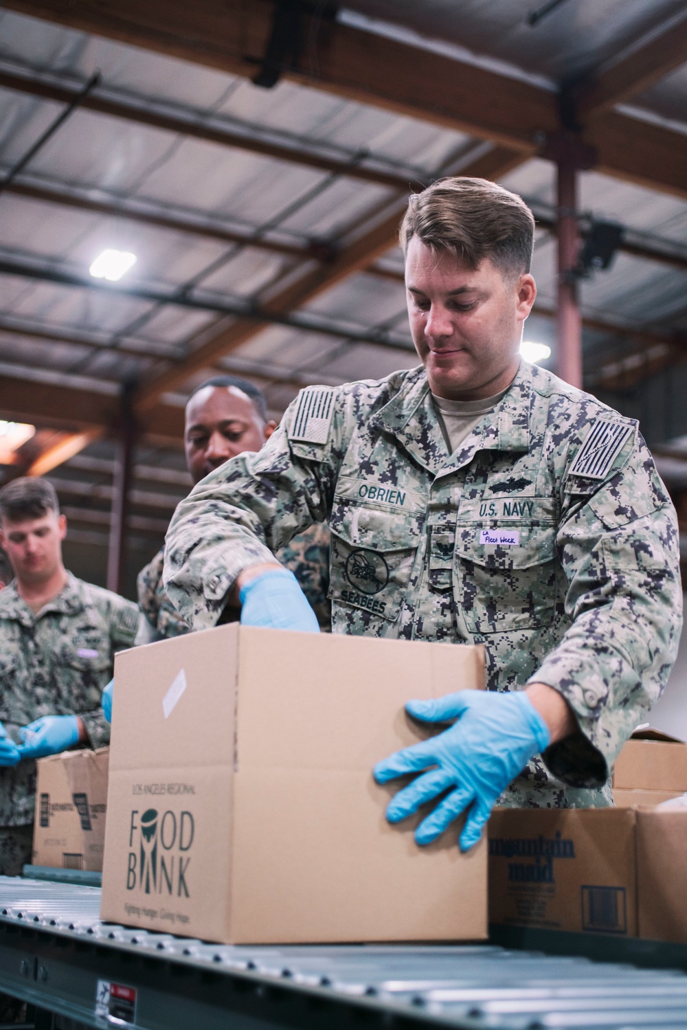 LA Fleet Week: 15th MEU, ACB-1 Volunteer at LA Food Bank