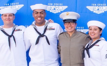 Sailors and Marines Attend Premiere of Top Gun: Maverick