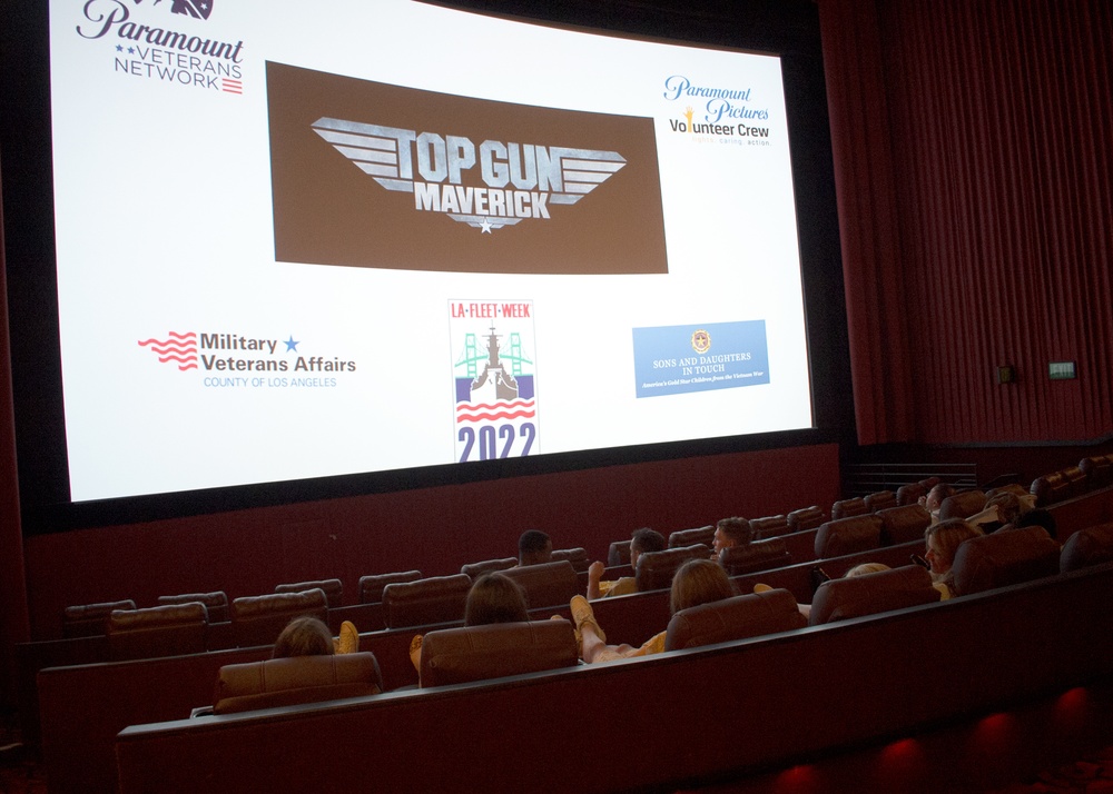 LAFW Sailors watch a screening of 'Top Gun: Maverick'