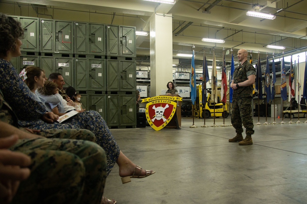 3d Reconnaissance Battalion change of command ceremony