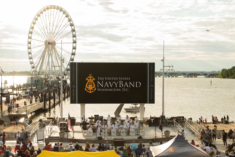 U.S. Navy Band Commodores perform public concert at National Harbor in celebration of Memorial Day