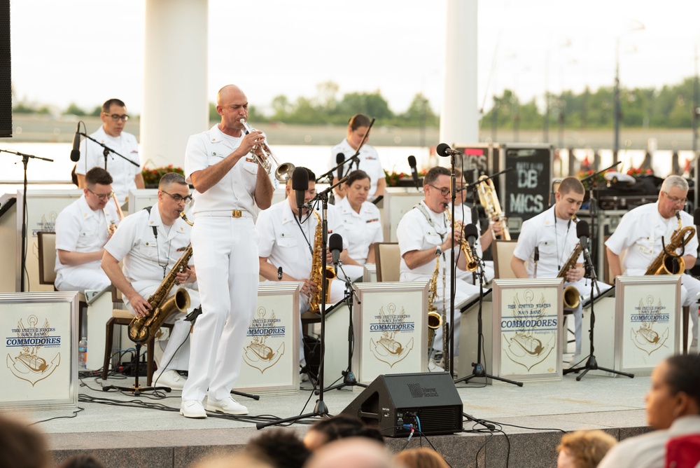 U.S. Navy Band Commodores perform public concert at National Harbor in celebration of Memorial Day