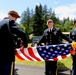 Color Guard Cases U.S. Flag at Memorial Day Ceremony