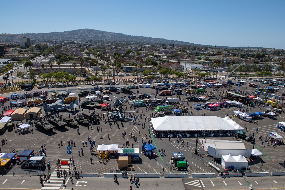 LA Fleet Week Expo Birds Eye View