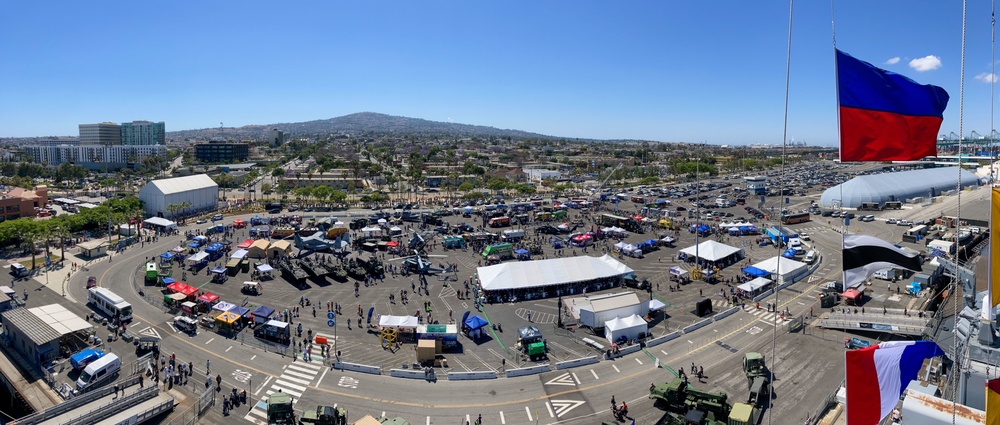 LA Fleet Week Birds Eye View