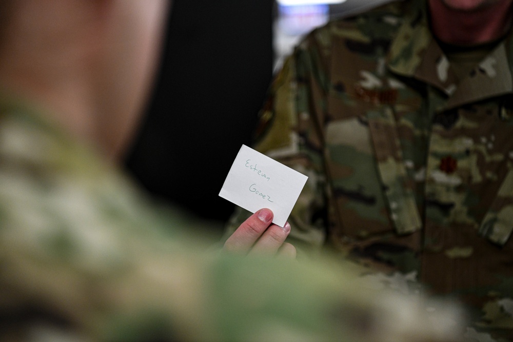 380th Judge Advocate awards Airman with Morale Patch