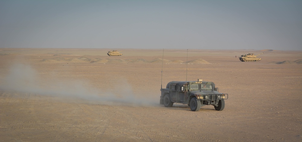 Task Force Spartan Conducts Combined Arms Live Fire Exercise