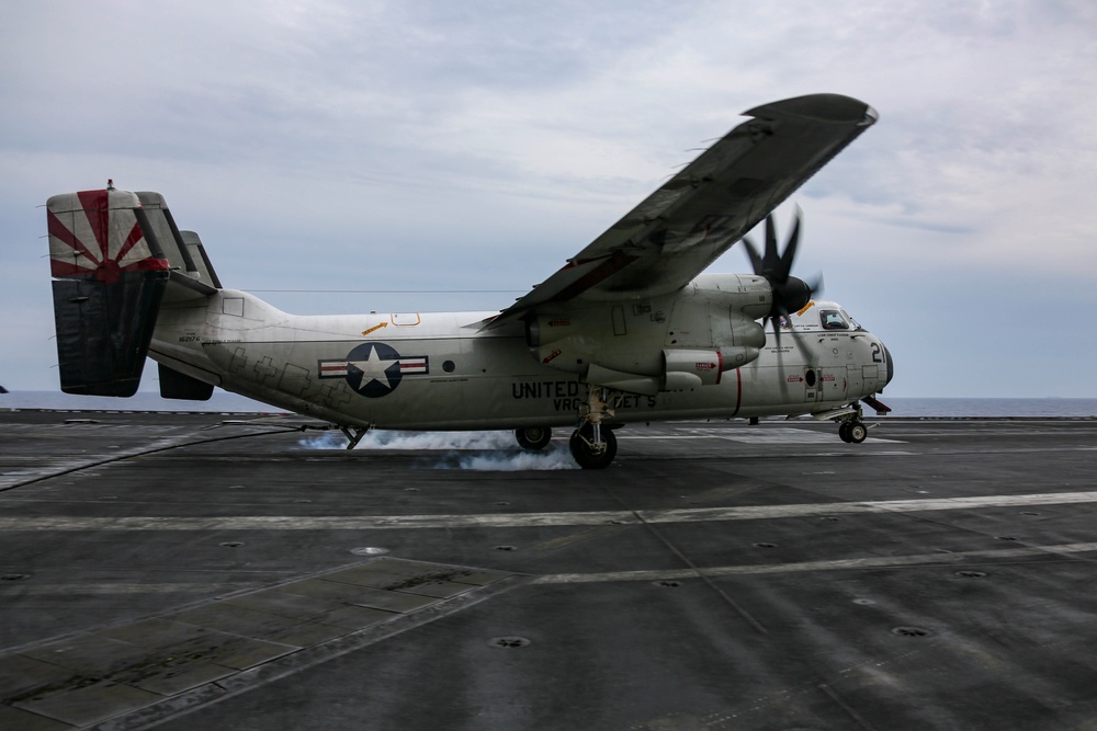 Abraham Lincoln conducts flight operations