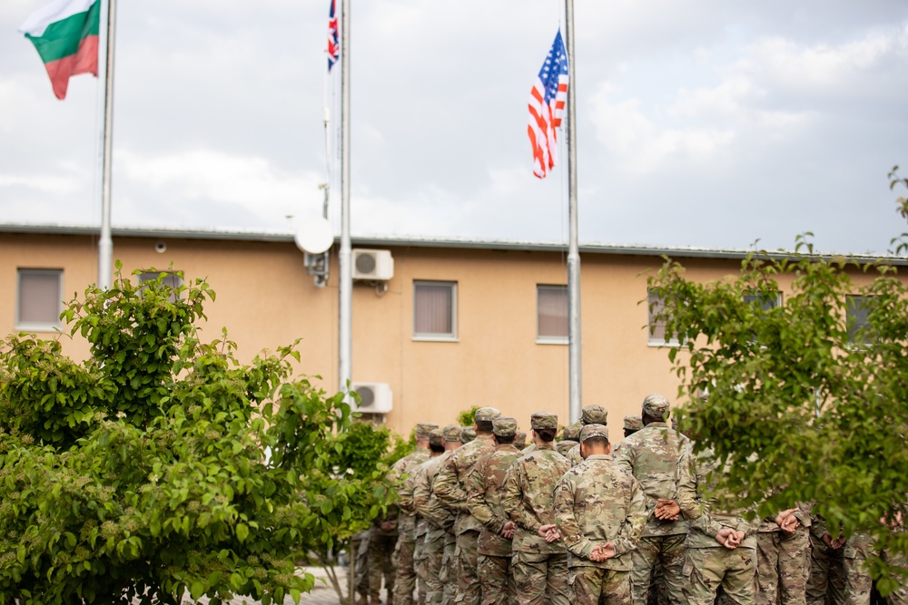 Memorial Day Ceremony at Novo Selo Training Area