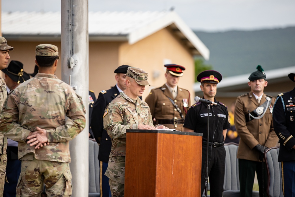 Memorial Day Ceremony at Novo Selo Training Area