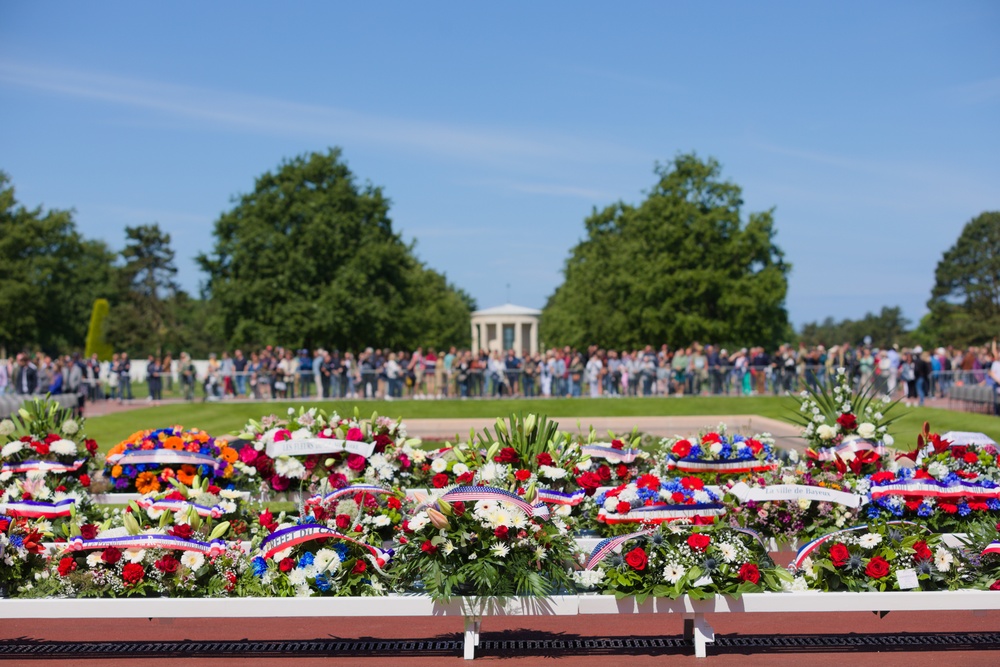 Memorial Day Ceremony at Normandy American Cemetery