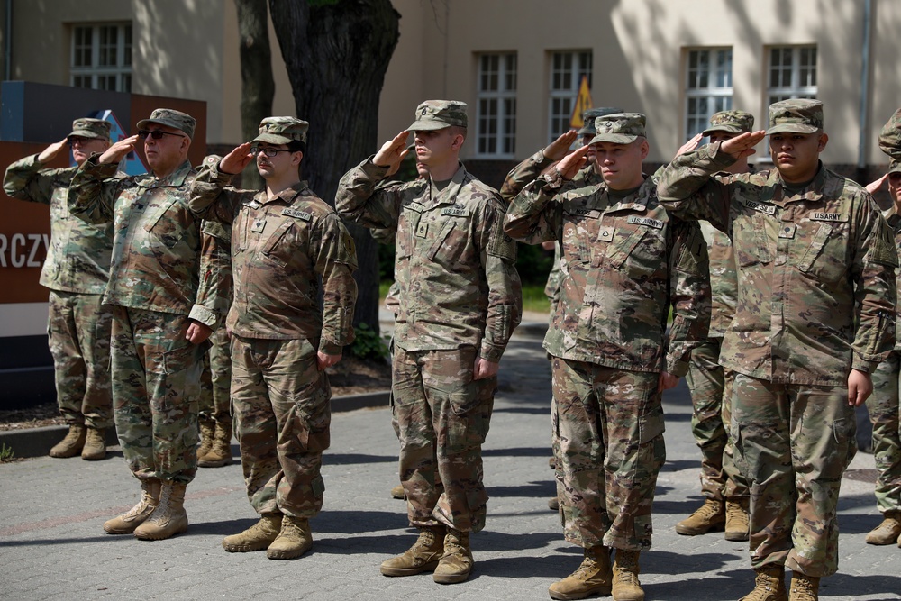 Soldiers in Poland commemorate Memorial Day