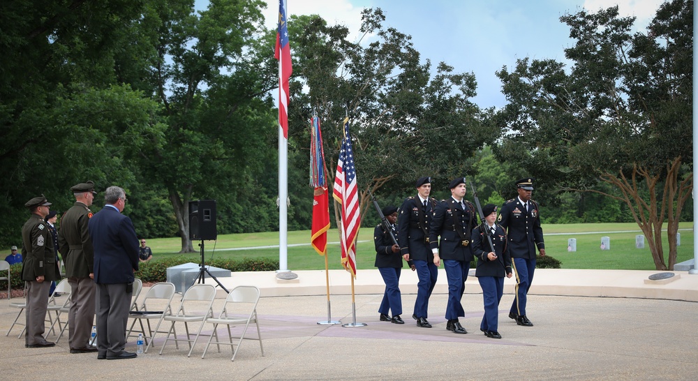 3rd Infantry Division honors the fallen in Glennville veteran cemetery on Memorial Day