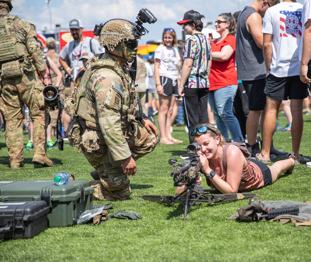 82nd Airborne Division Paratroopers Participate in NASCAR's Coca Cola 600