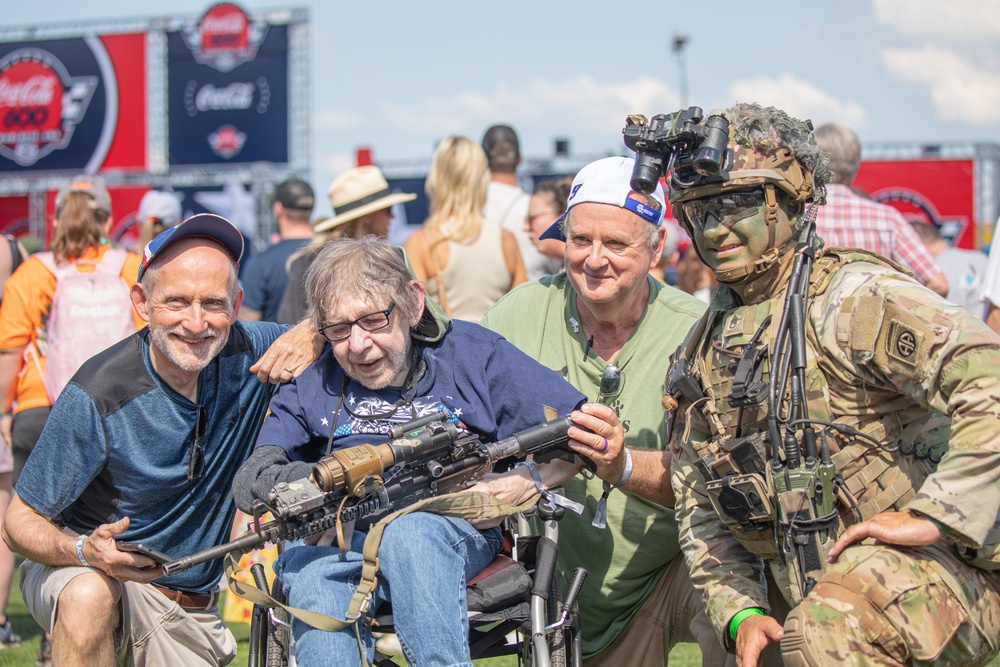 82nd Airborne Division Paratroopers Participate in NASCAR's Coca Cola 600