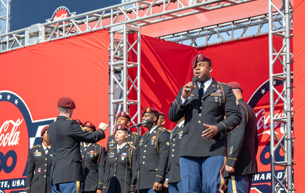 82nd Airborne Division Paratroopers Participate in NASCAR's Coca Cola 600